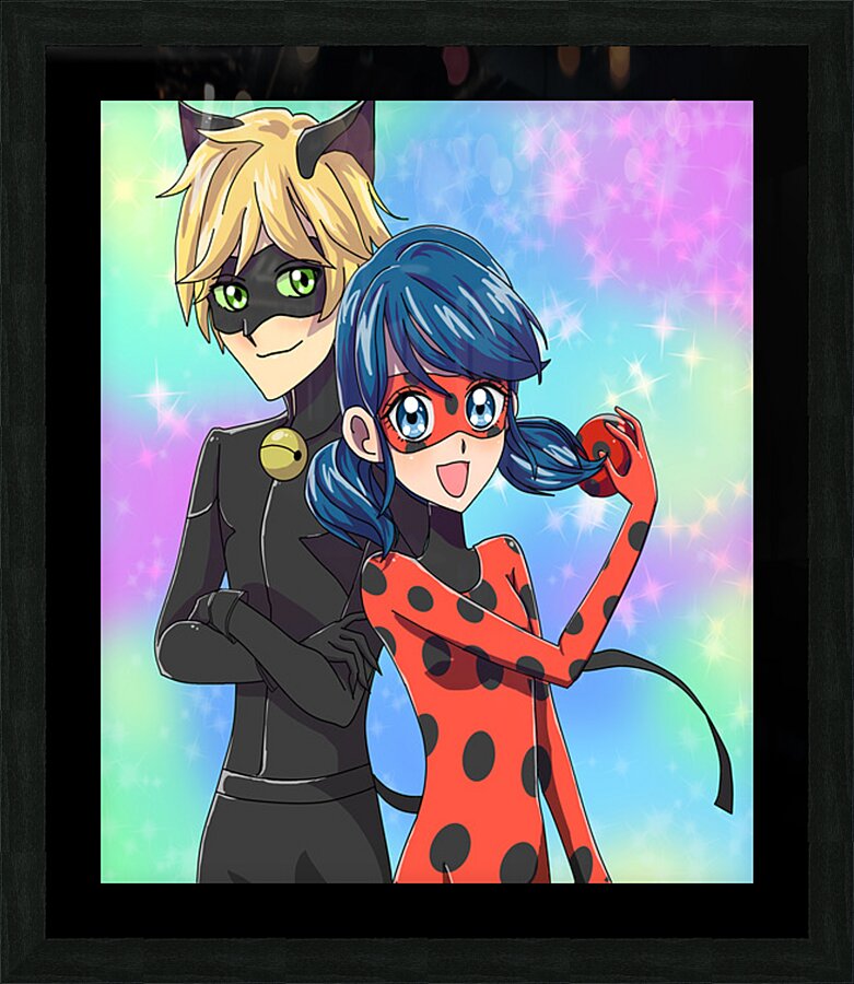Miraculous 3 Picture Frame print
