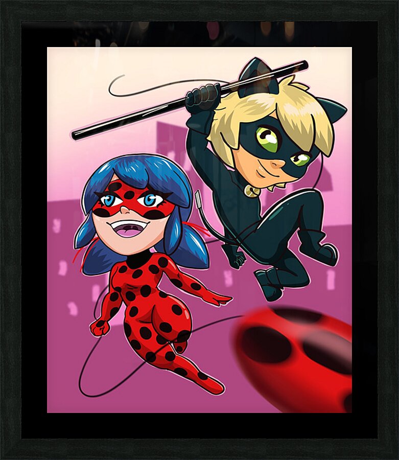 Miraculous 5 Picture Frame print