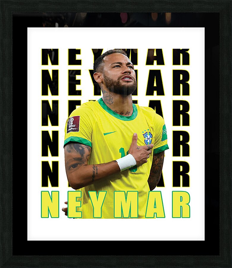 Neymar 6 Picture Frame print