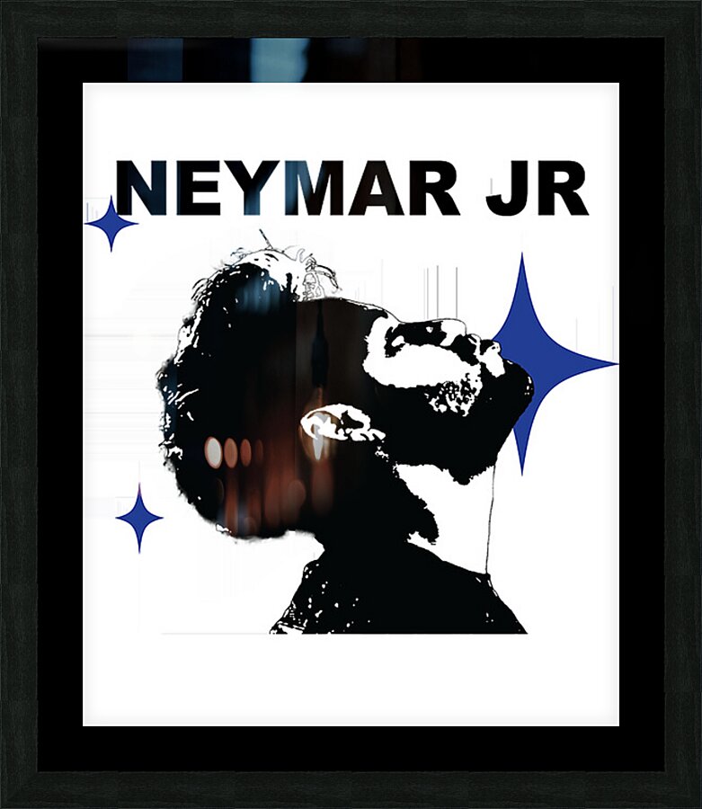 Neymar 7 Picture Frame print