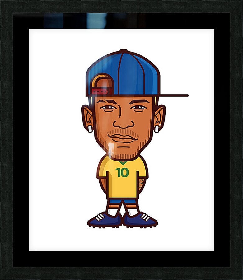 Neymar 9 Picture Frame print