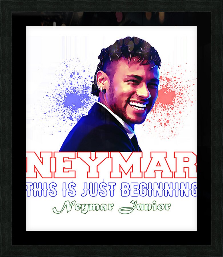 Neymar 10 Picture Frame print