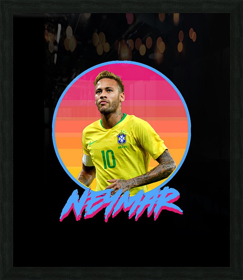 Neymar 17 Picture Frame print