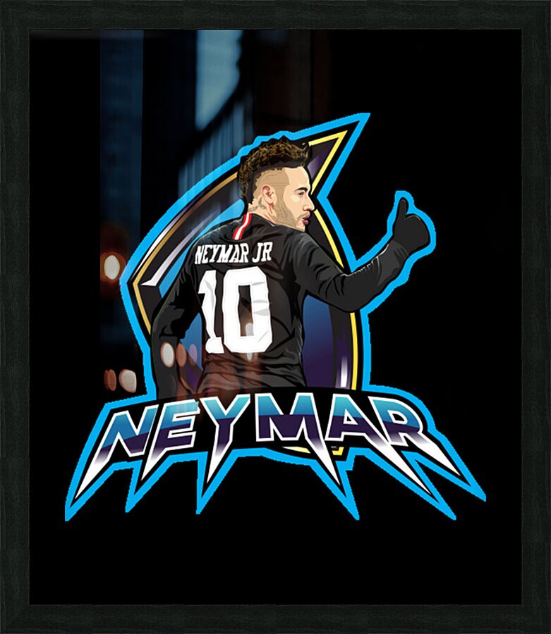 Neymar 24 Picture Frame print