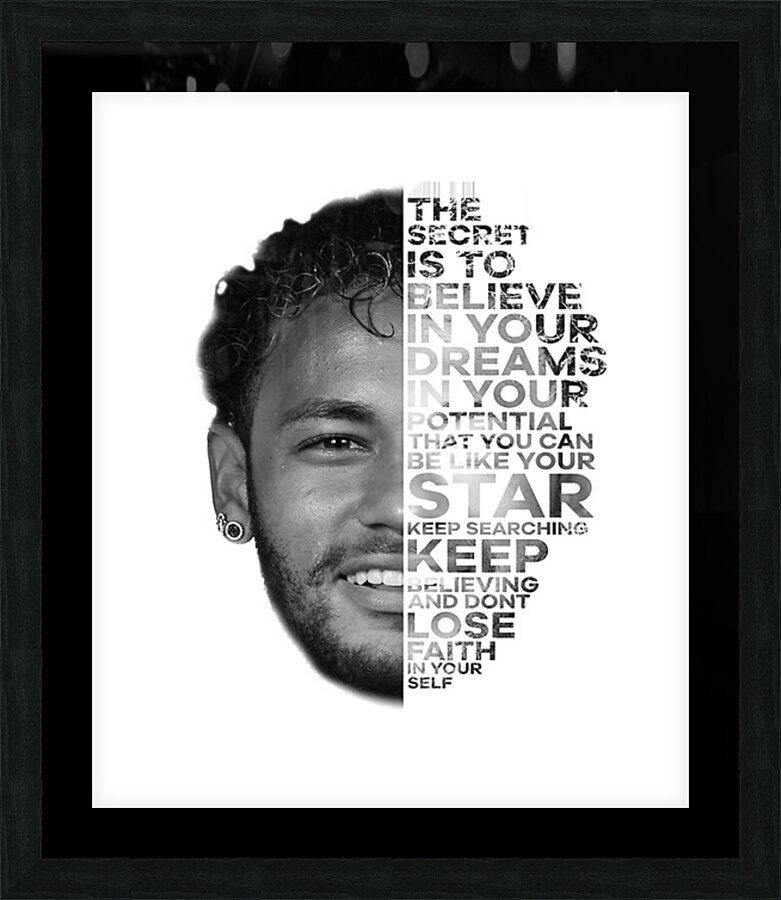 Neymar 25 Picture Frame print