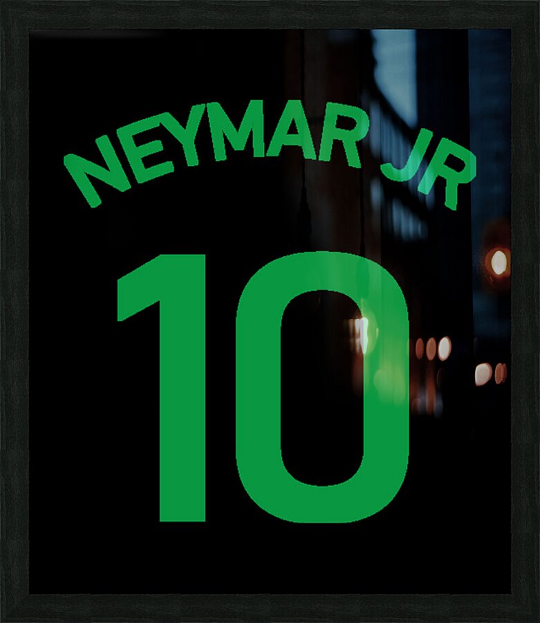 Neymar 33 Picture Frame print