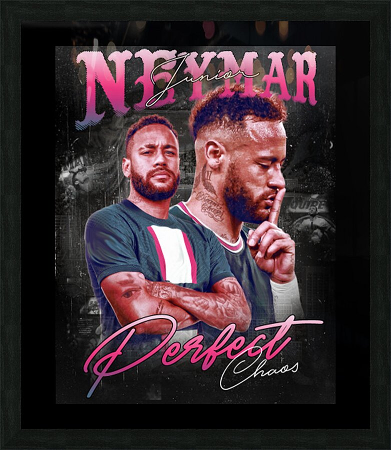 Neymar 37 Picture Frame print