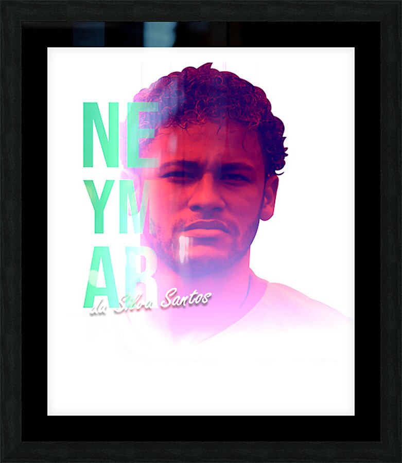 Neymar 47 Picture Frame print