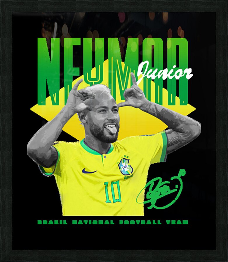 Neymar 51 Picture Frame print