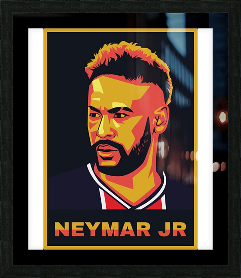 Neymar 55 Picture Frame print