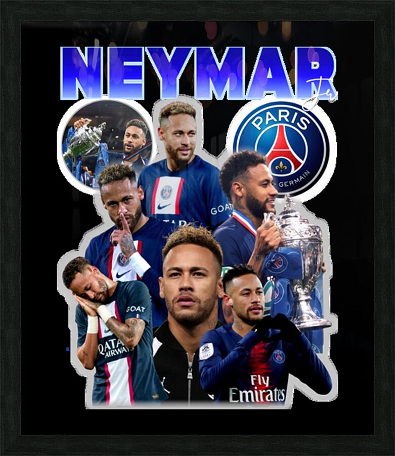 Neymar 57 Picture Frame print