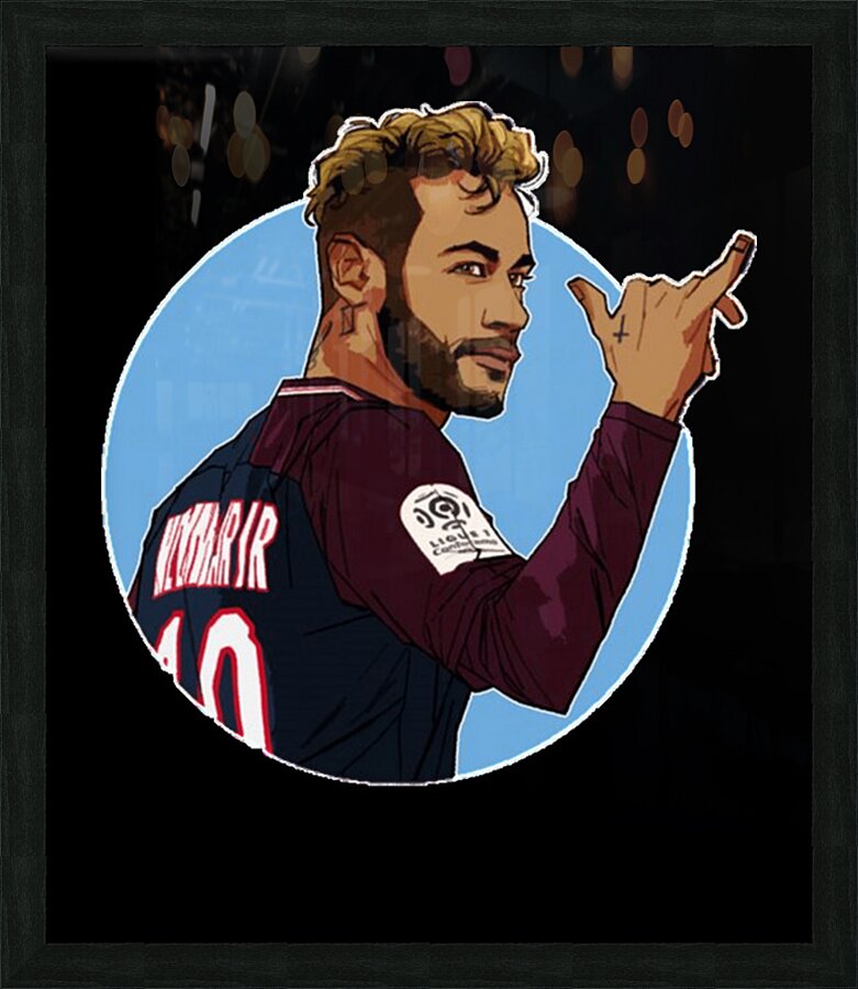 Neymar 59 Picture Frame print