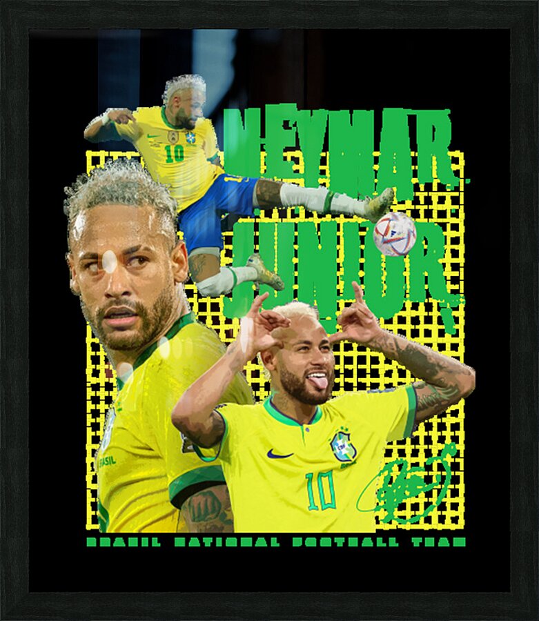Neymar 60 Picture Frame print