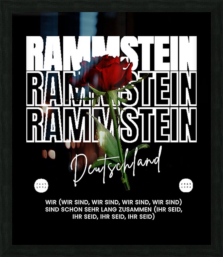 rammstein 3 Picture Frame print