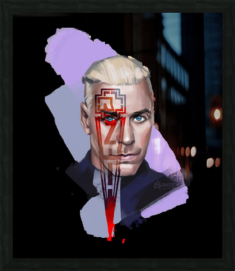 rammstein 7 Picture Frame print