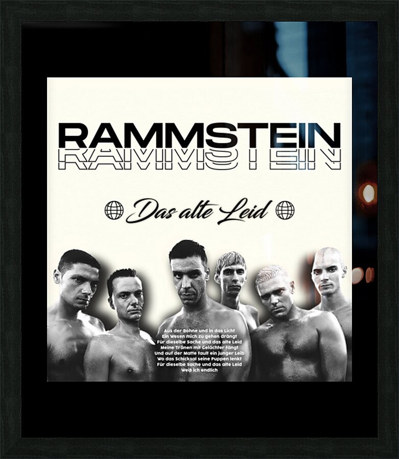 rammstein 8 Picture Frame print
