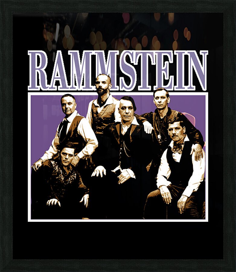 rammstein 9 Picture Frame print
