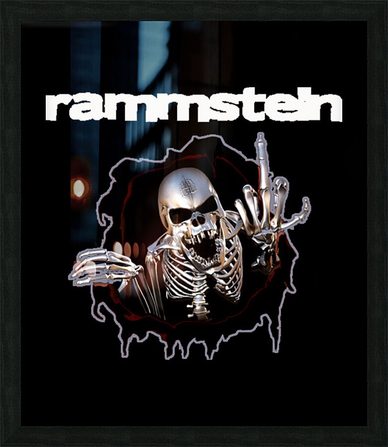 rammstein 14 Picture Frame print