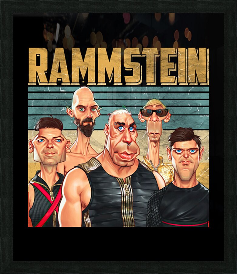rammstein 17 Picture Frame print