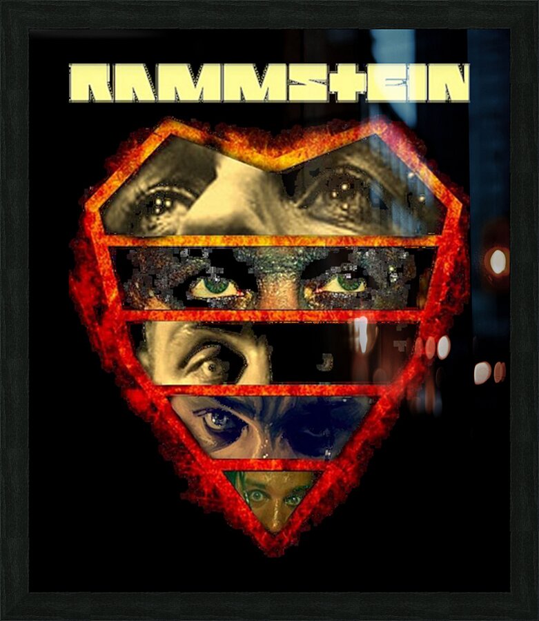 rammstein 18 Picture Frame print