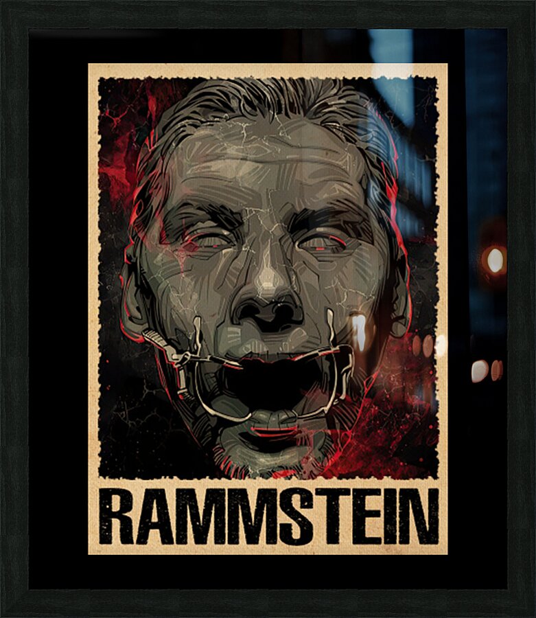 rammstein 27 Picture Frame print