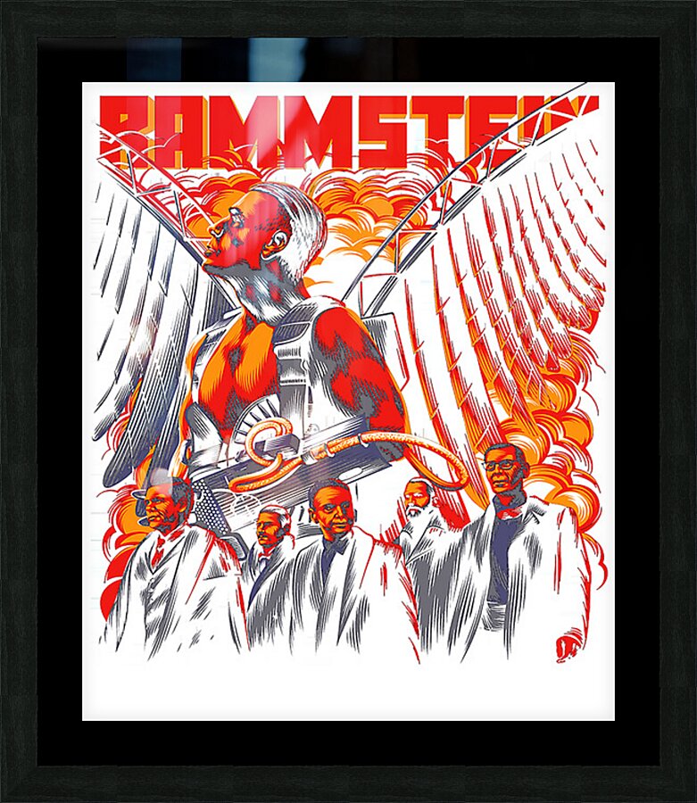 rammstein 29 Picture Frame print