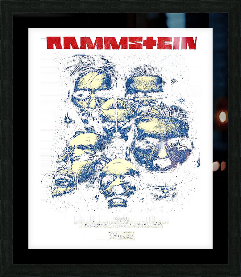 rammstein 30 Picture Frame print
