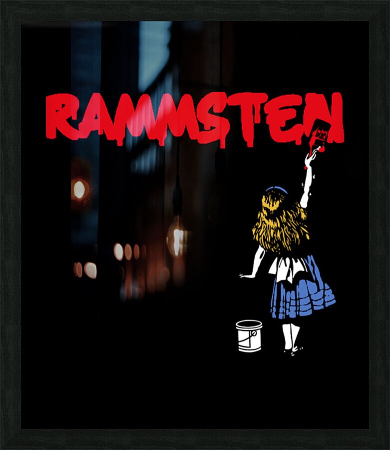 rammstein 32 Picture Frame print