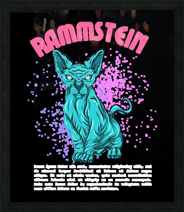 rammstein 33 Picture Frame print