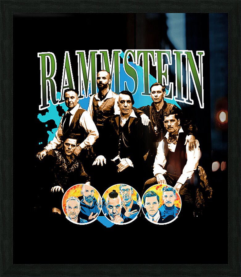 rammstein 36 Picture Frame print