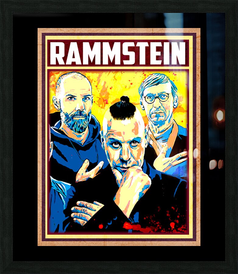 rammstein 46 Picture Frame print