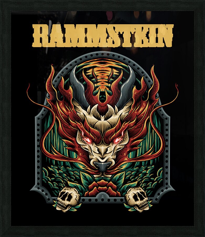 rammstein 54 Picture Frame print