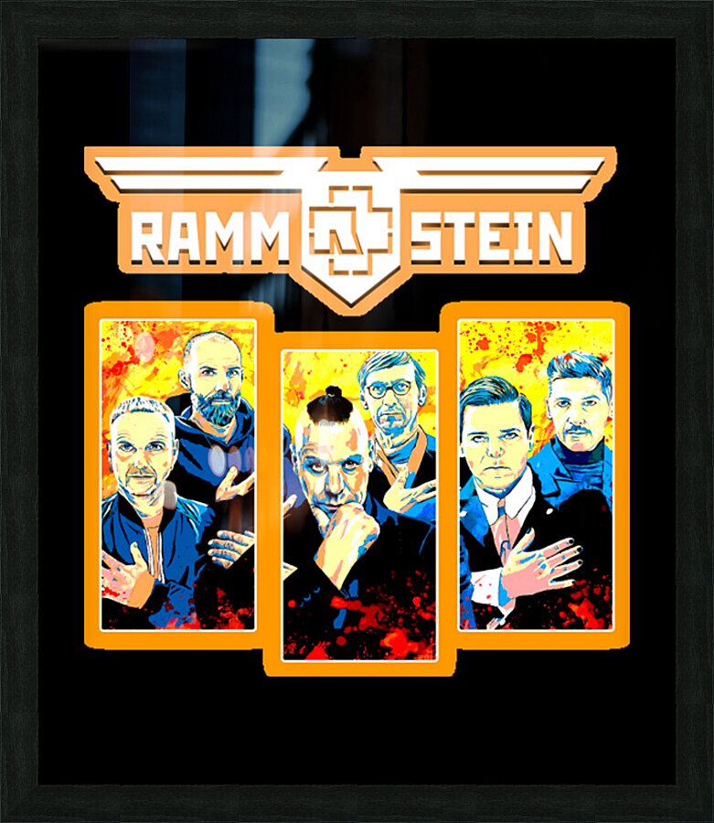 rammstein 59 Picture Frame print