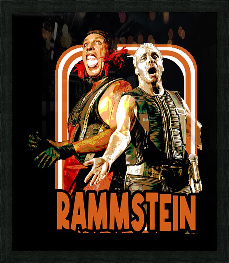 rammstein 60 Picture Frame print