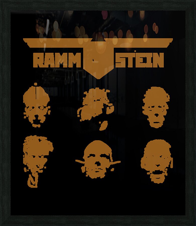 rammstein 61 Picture Frame print