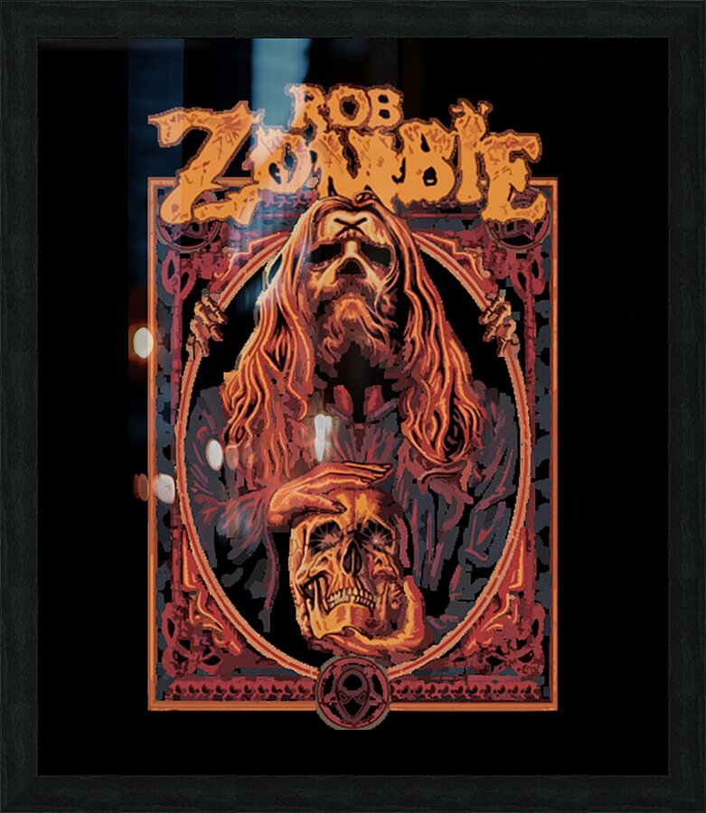 rob zombie 3 Picture Frame print