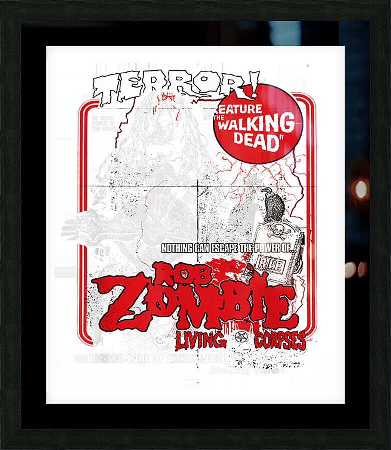 rob zombie 35 Picture Frame print