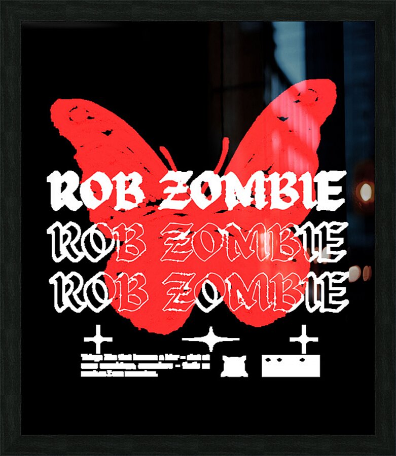 rob zombie 40 Picture Frame print