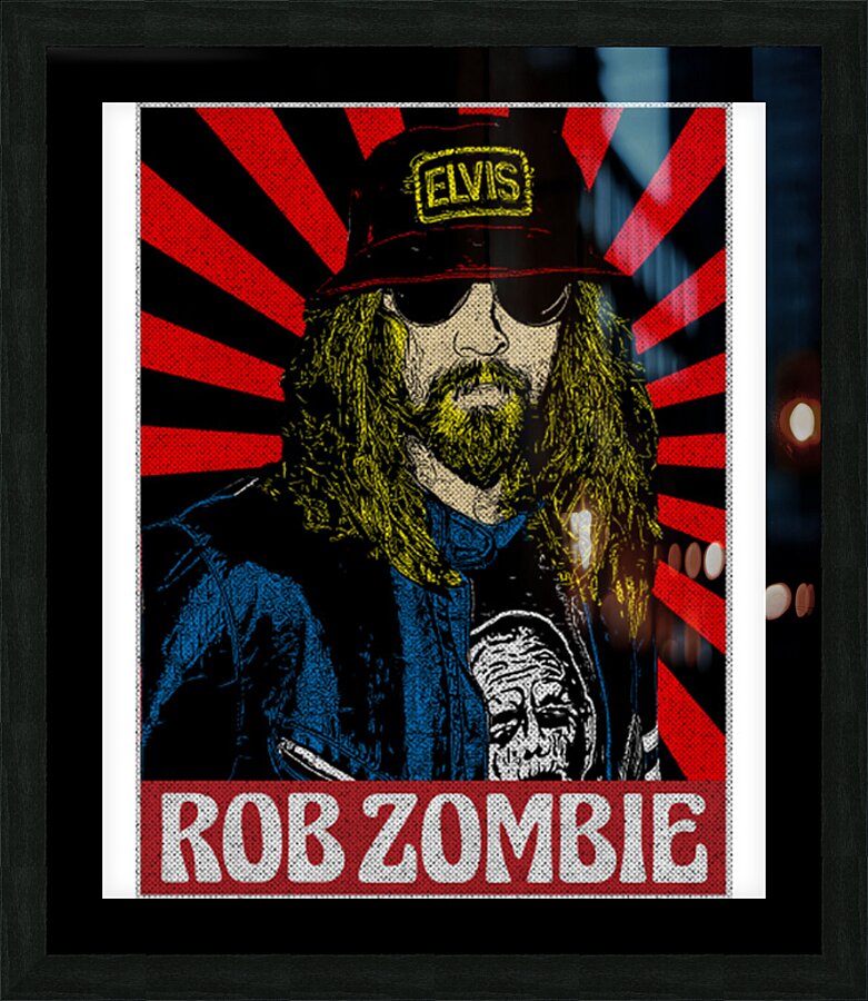 rob zombie 43 Picture Frame print