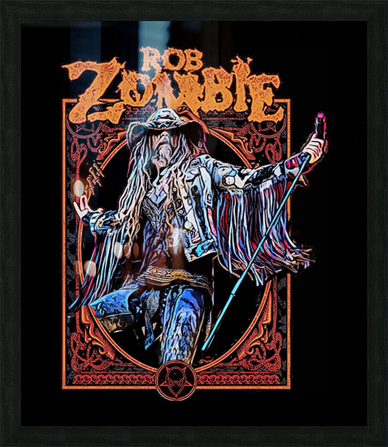 rob zombie 55 Picture Frame print