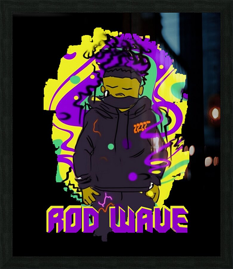 Rod wave 5 Picture Frame print