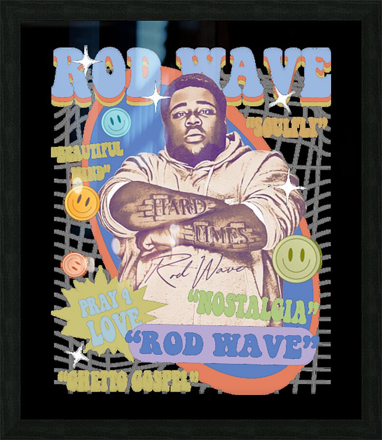 Rod wave 7 Picture Frame print