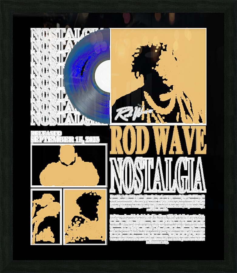 Rod wave 8 Picture Frame print
