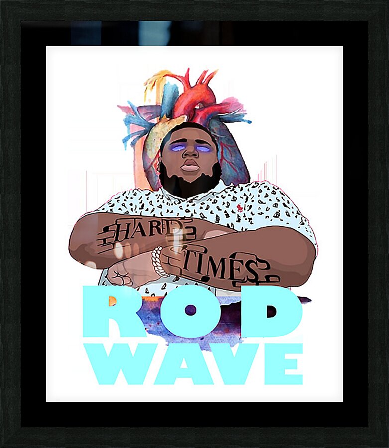 Rod wave 12 Picture Frame print