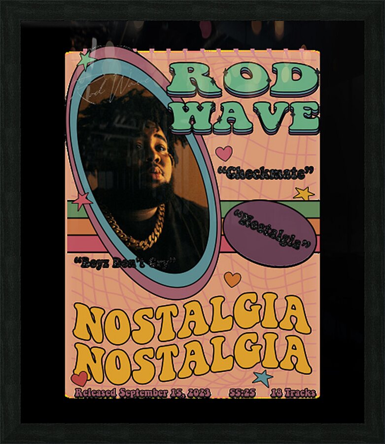 Rod wave 21 Picture Frame print