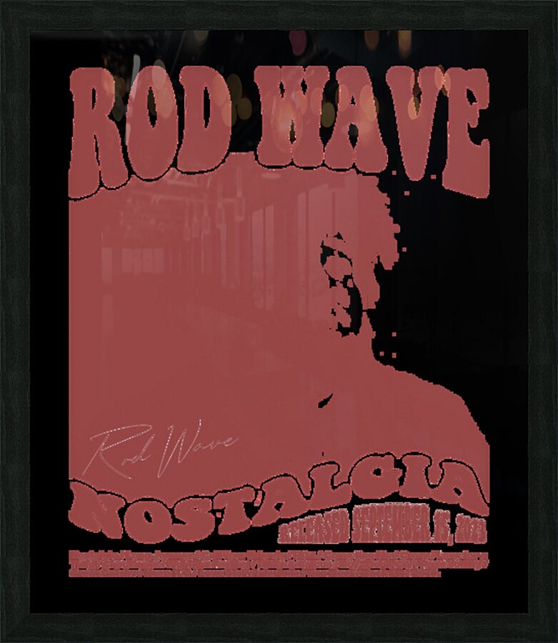 Rod wave 24 Picture Frame print