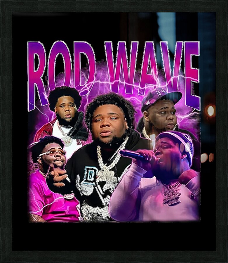 Rod wave 25 Picture Frame print
