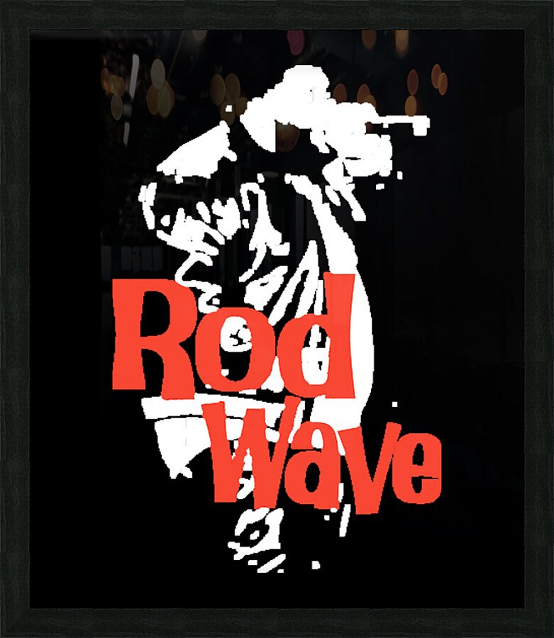 Rod wave 40 Picture Frame print