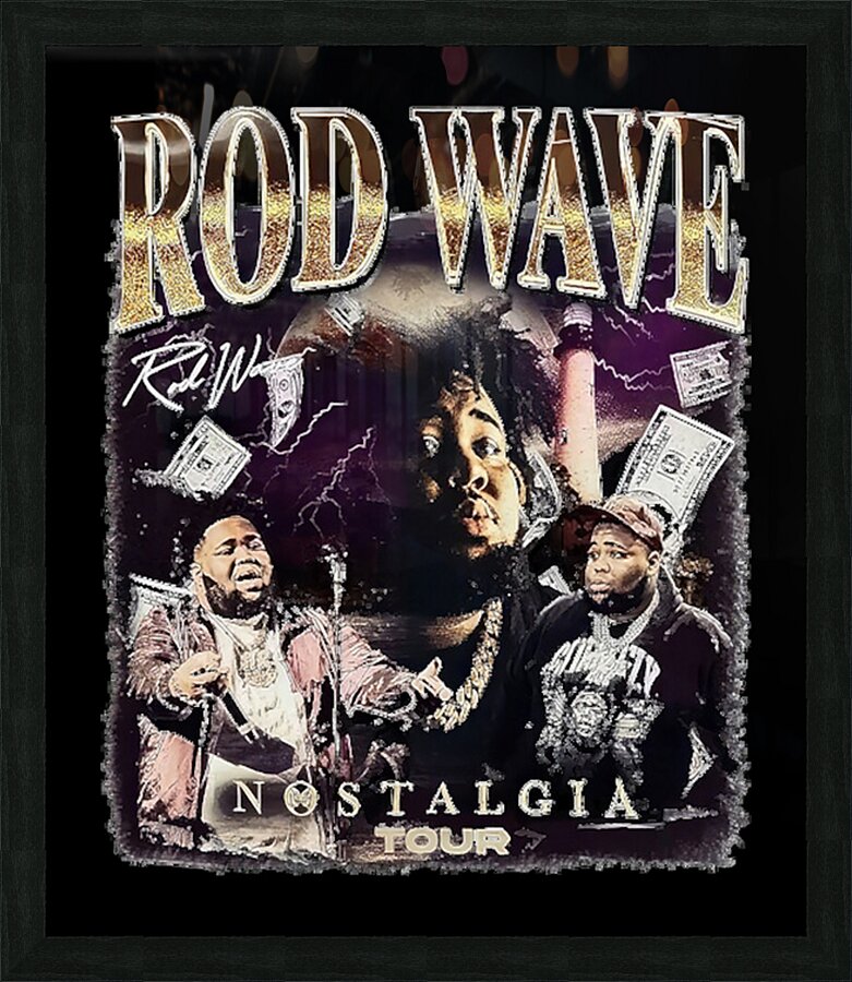 Rod wave 47 Picture Frame print