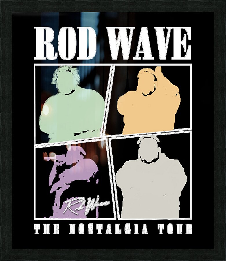 Rod wave 50 Picture Frame print